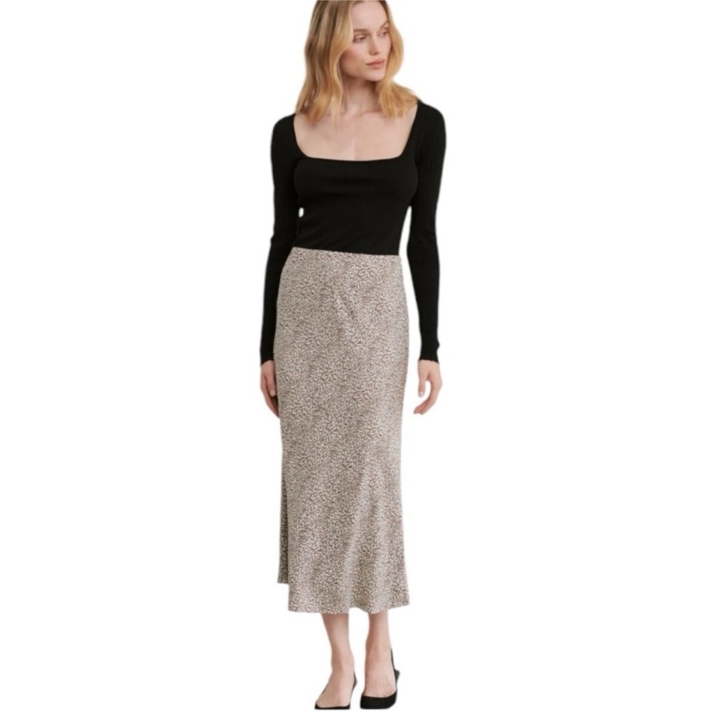 Jenni Kayne leopard Slip skirt XS